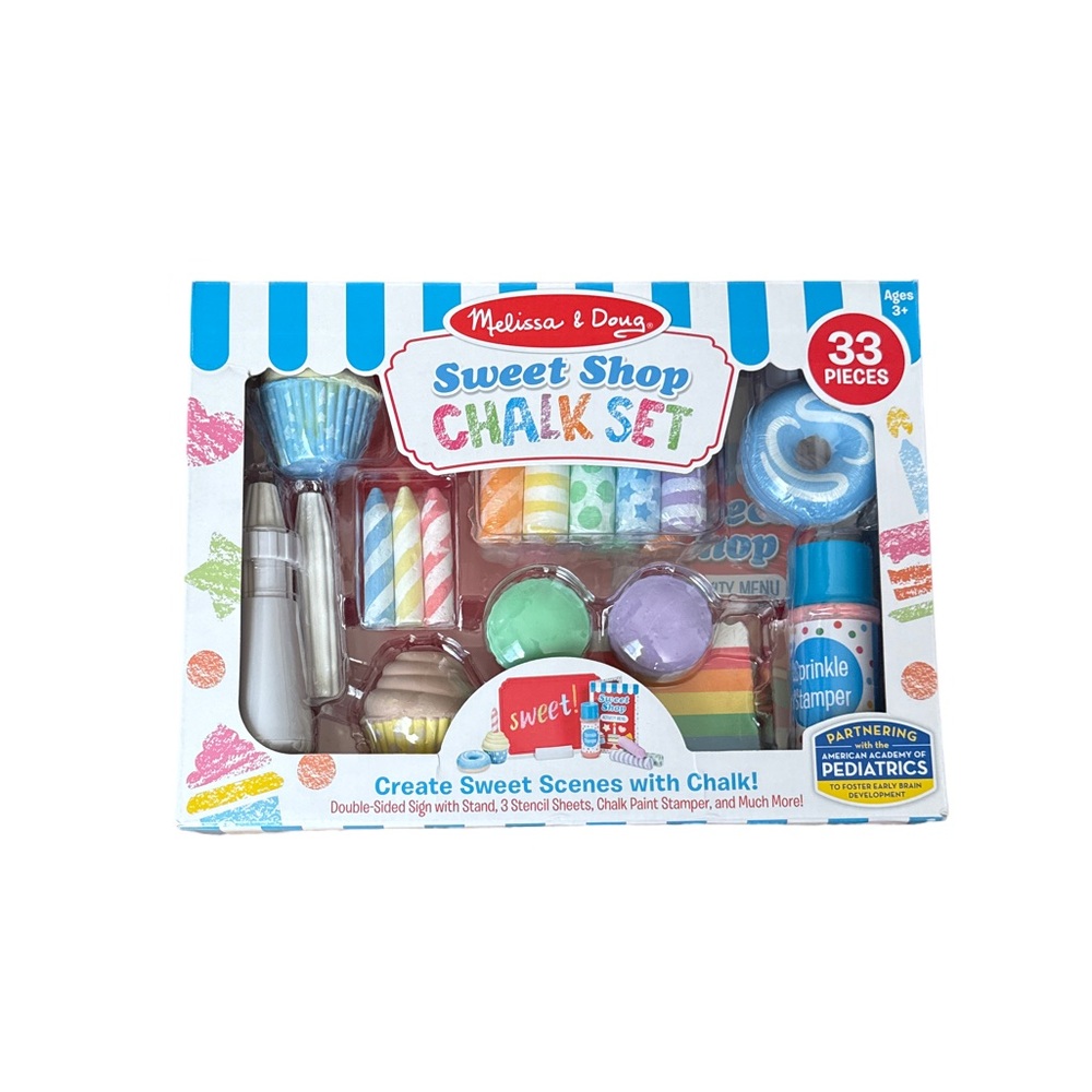MELISSA & DOUG Sweet Shop Chalk Set - 33 pc set